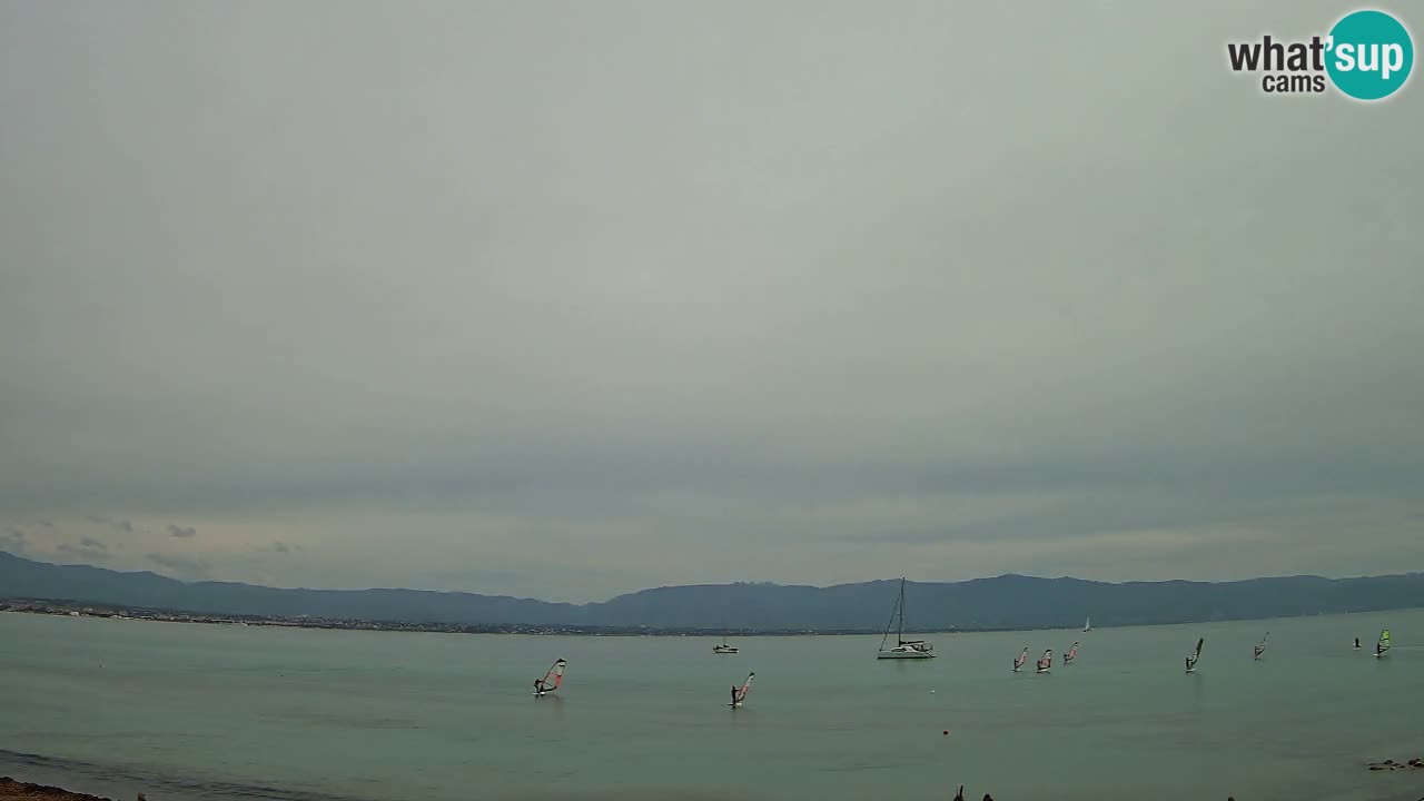 Web kamera Cagliari Windsurf Club – Poetto plaža uživo