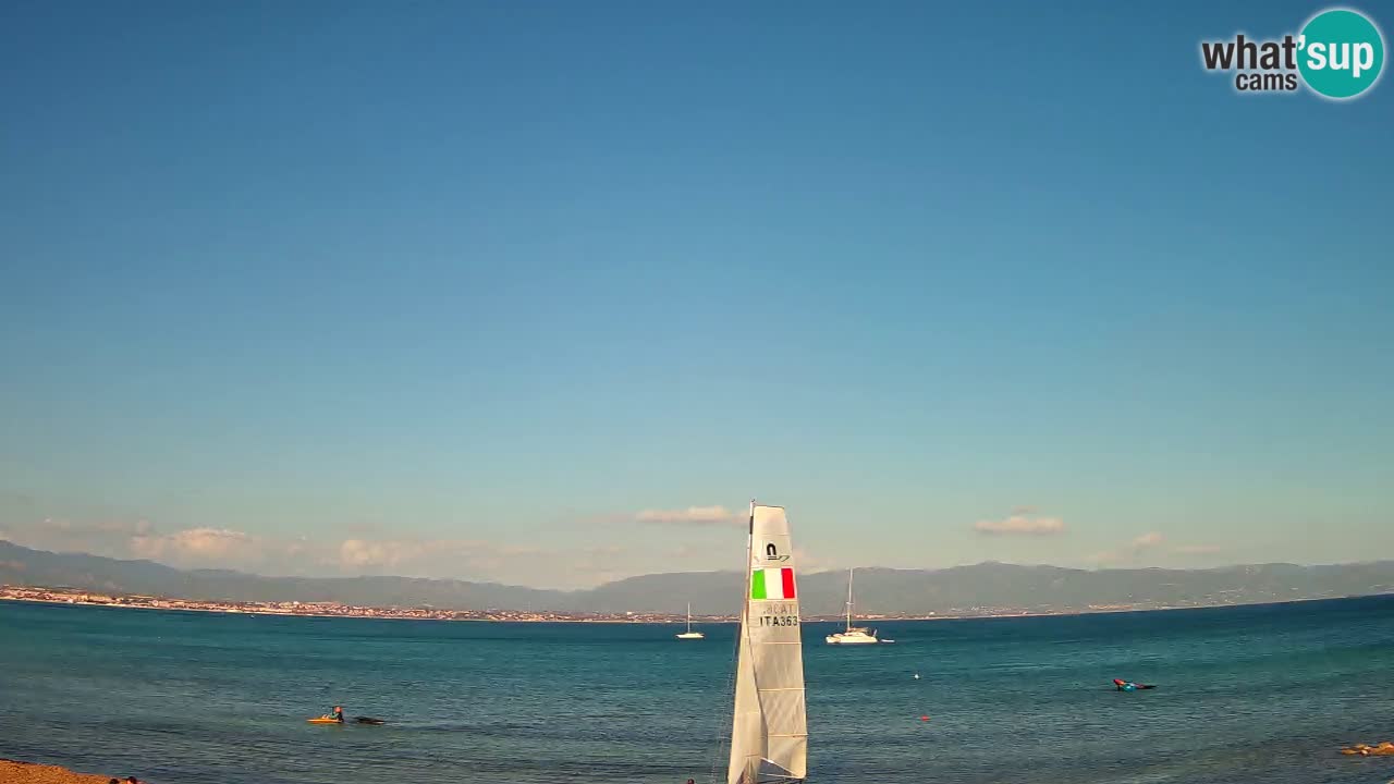 Webcam Cagliari Windsurf Club – Liveblick vom Poetto Strand
