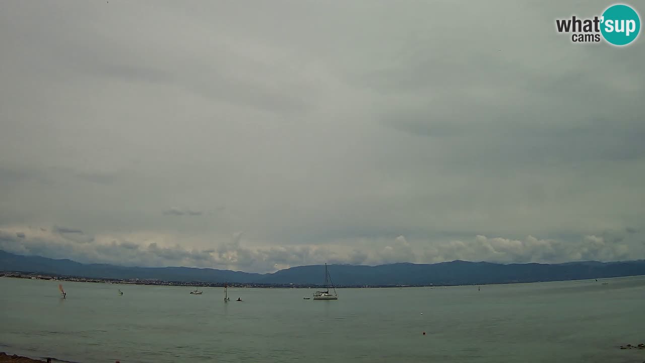 Webcam Cagliari Windsurf Club – Plage du Poetto en direct
