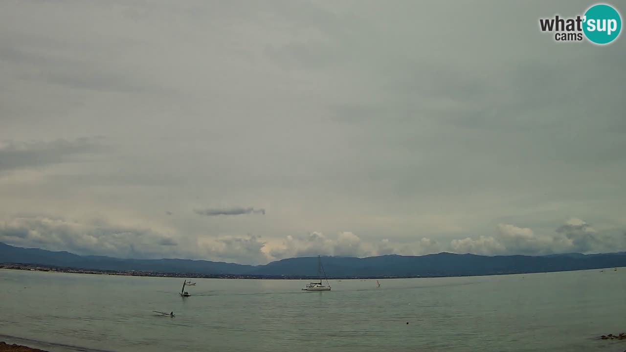 Web kamera Cagliari Windsurf Club – Poetto plaža uživo