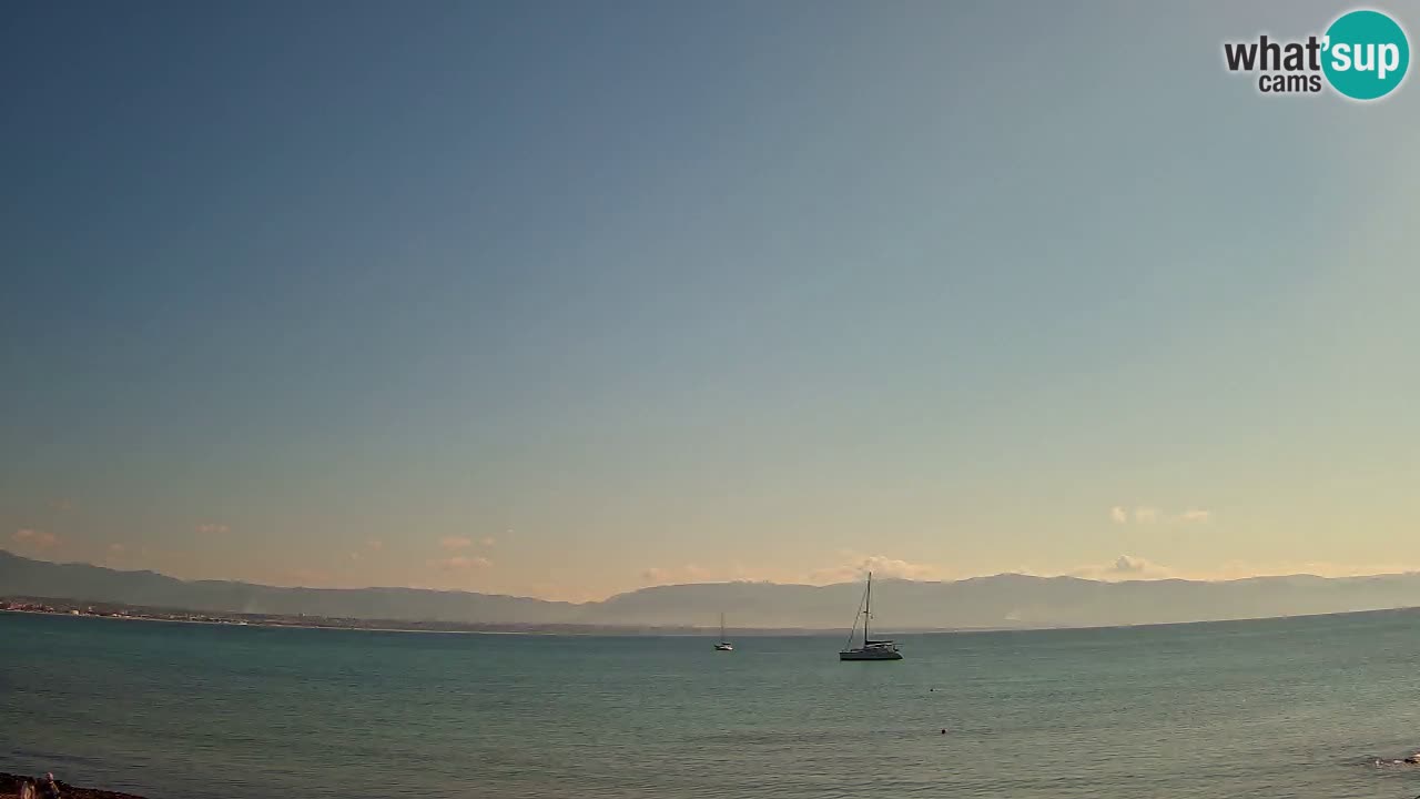 Web kamera Cagliari Windsurf Club – Poetto plaža uživo