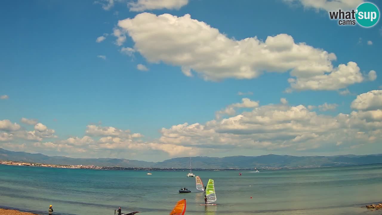 Webcam Cagliari Windsurf Club – Liveblick vom Poetto Strand