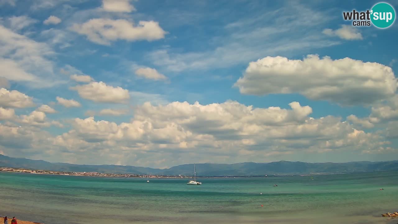 Webcam Cagliari Windsurf Club – Playa del Poetto en directo