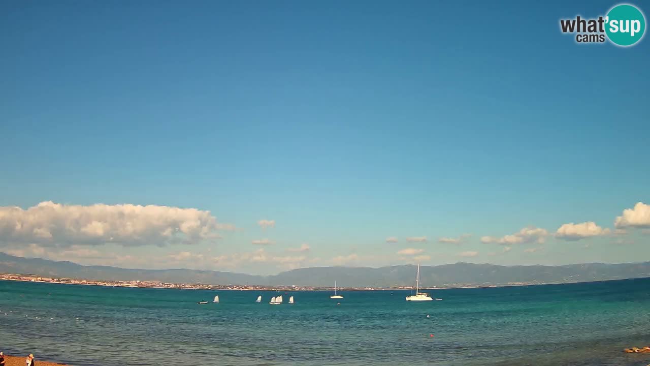 Webcam Cagliari Windsurf Club – Playa del Poetto en directo