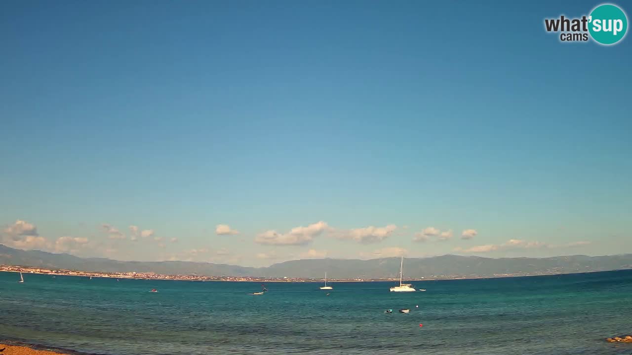 Webcam Cagliari Windsurf Club – Playa del Poetto en directo