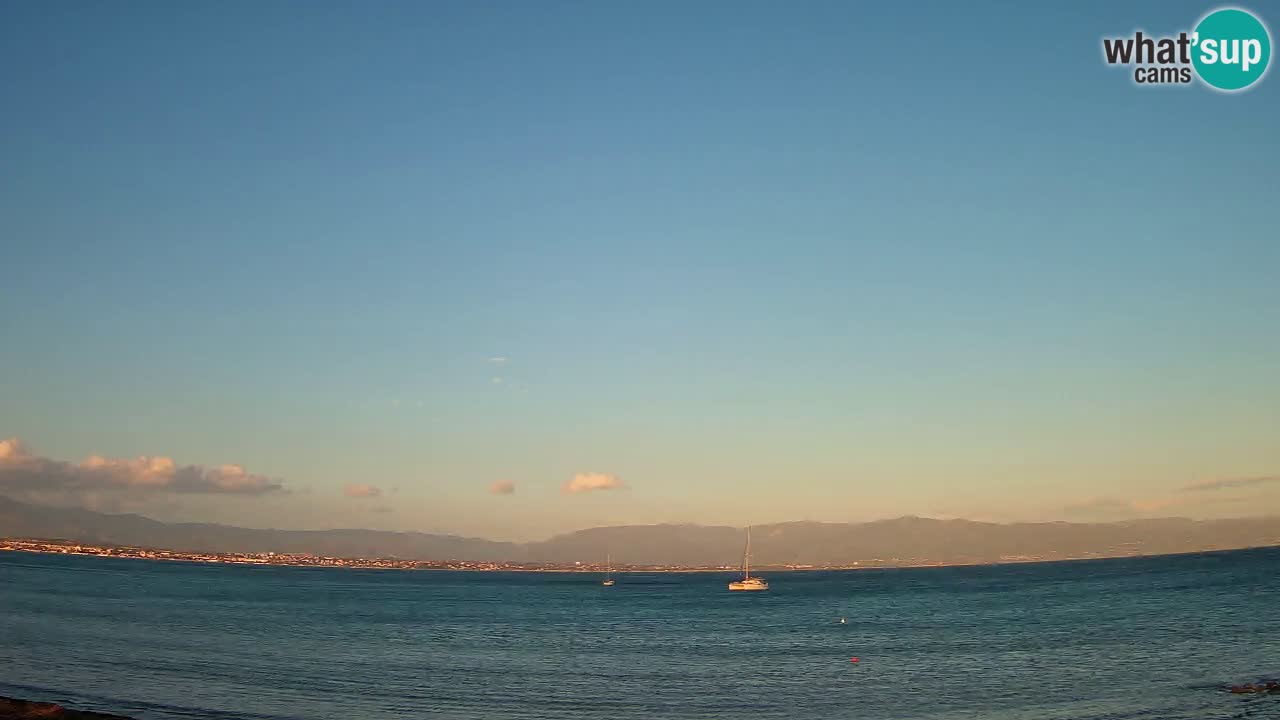 Web kamera Cagliari Windsurf Club – Poetto plaža uživo