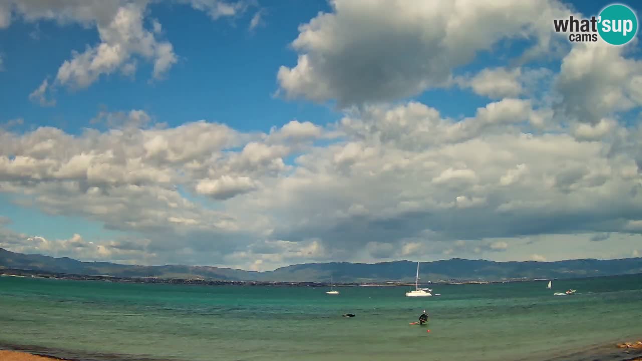 Web kamera Cagliari Windsurf Club – Poetto plaža uživo