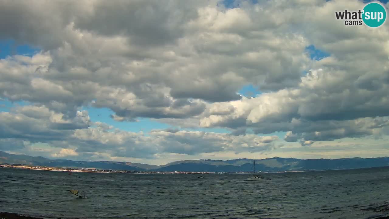 Webcam Cagliari Windsurf Club – Plage du Poetto en direct