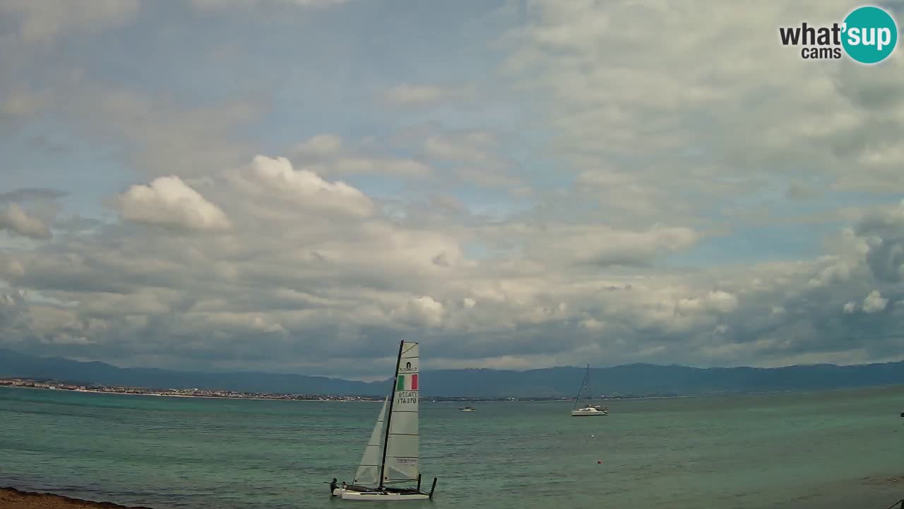 Web kamera Cagliari Windsurf Club – Poetto plaža uživo