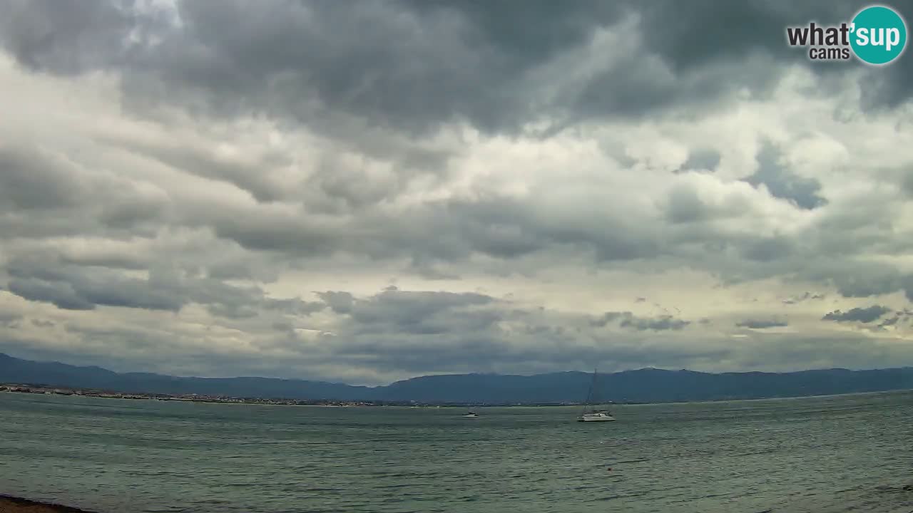 Web kamera Cagliari Windsurf Club – Poetto plaža uživo