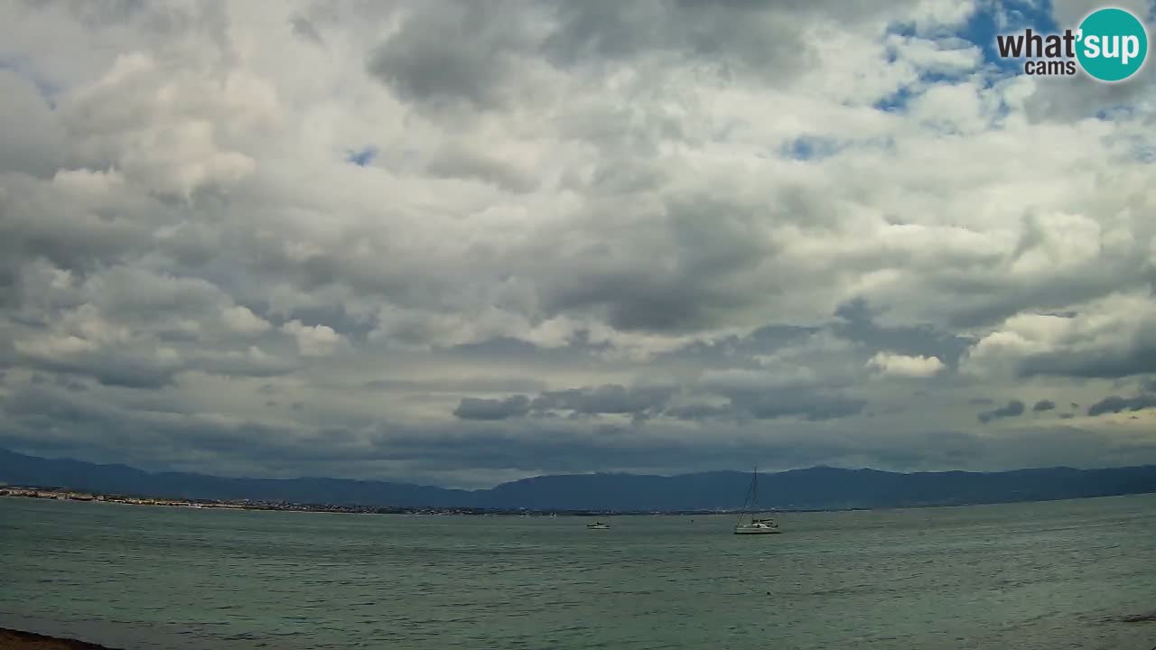 Web kamera Cagliari Windsurf Club – Poetto plaža uživo