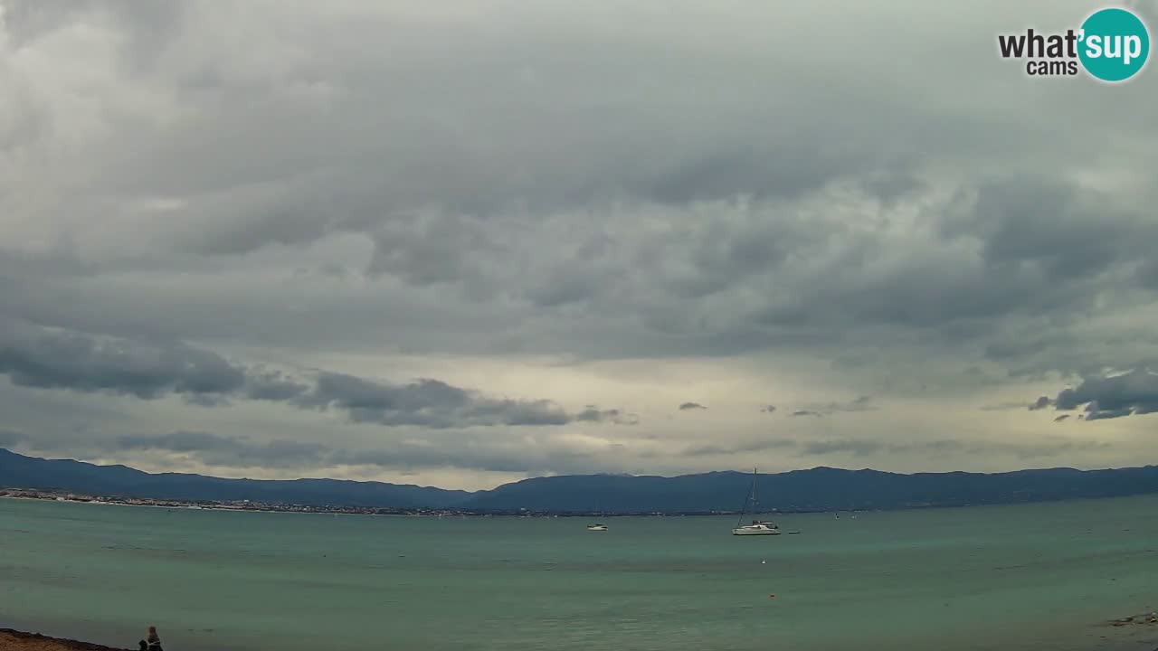 Webcam Cagliari Windsurf Club – Playa del Poetto en directo