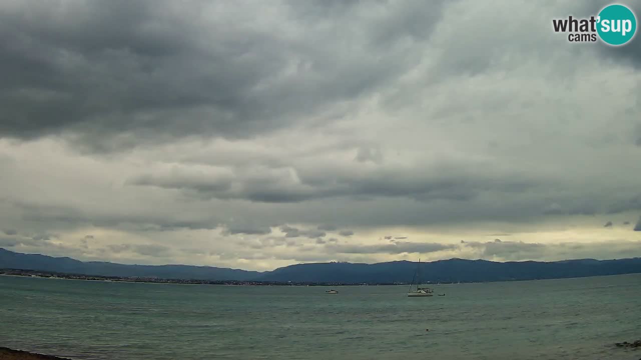 Web kamera Cagliari Windsurf Club – Poetto plaža uživo