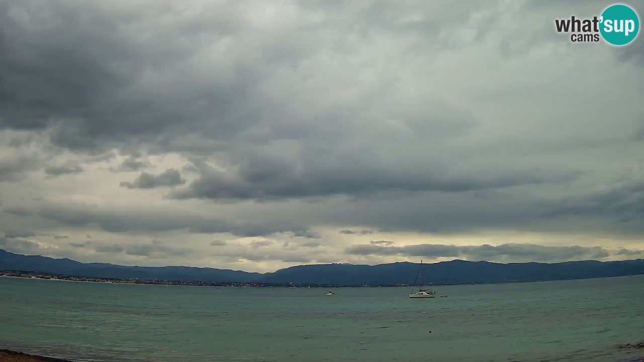 Webcam Cagliari Windsurf Club – Playa del Poetto en directo