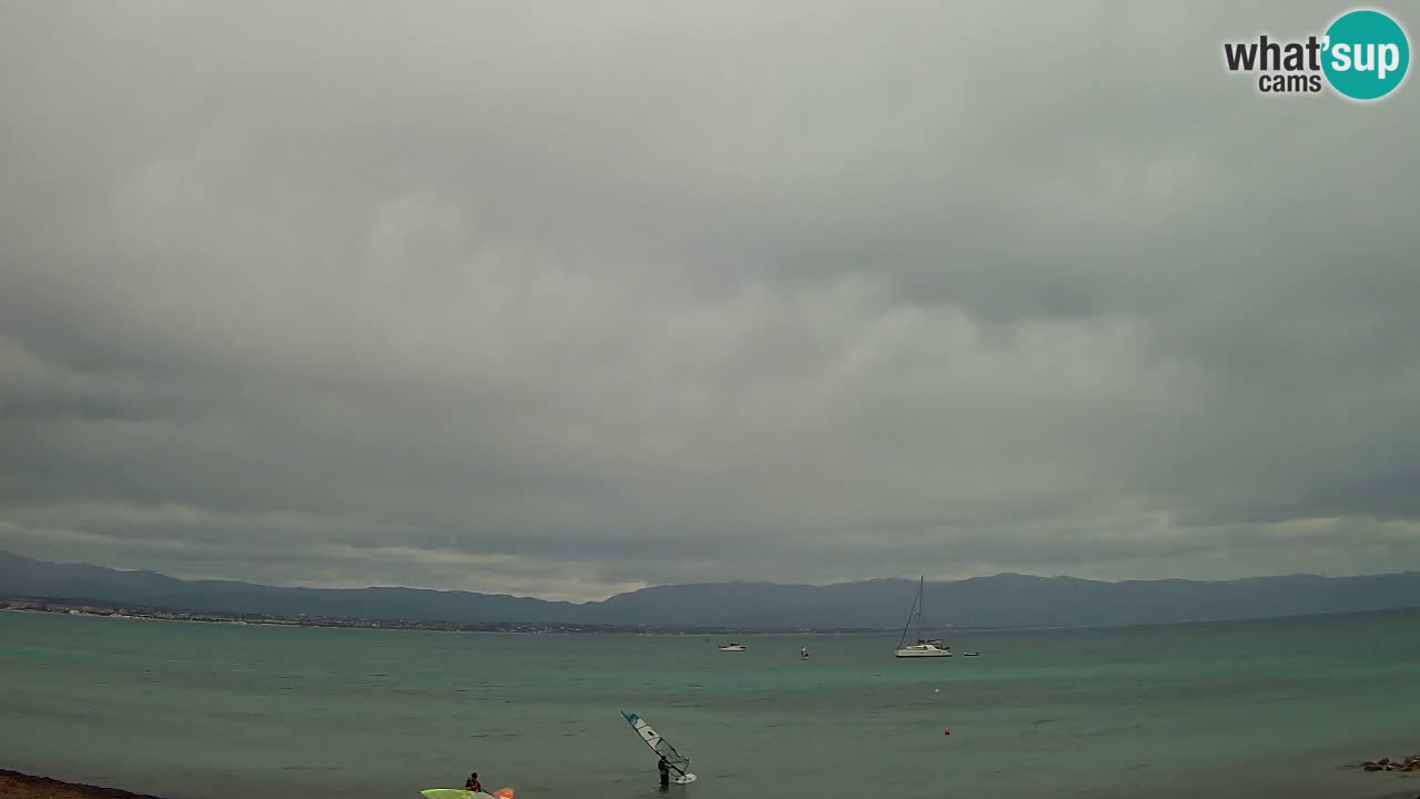 Webcam Cagliari Windsurf Club – Playa del Poetto en directo