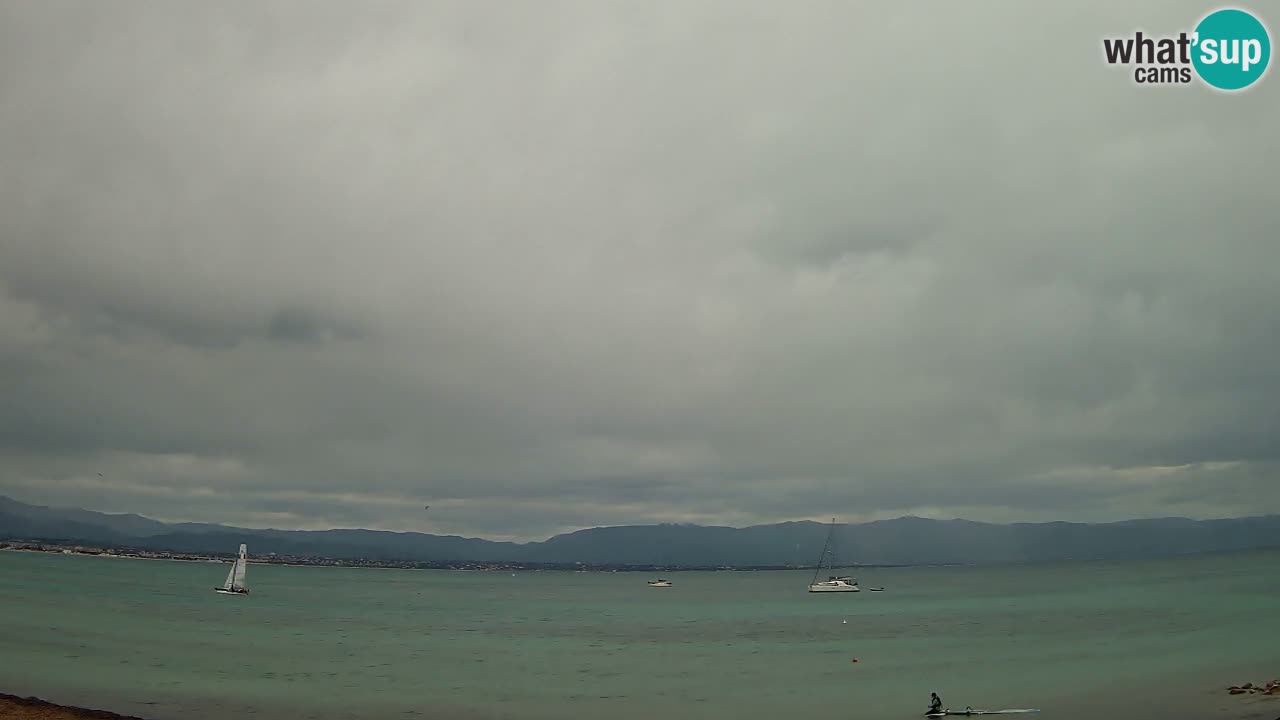 Webcam Cagliari Windsurf Club – Playa del Poetto en directo