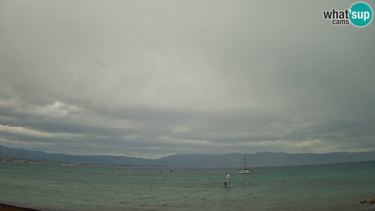 Webcam Cagliari Windsurf Club – Spiaggia del Poetto in diretta