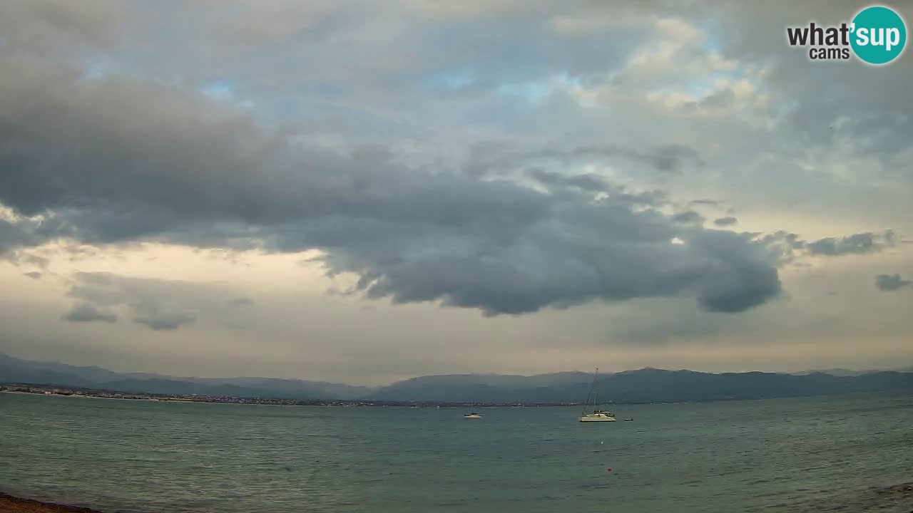 Spletna kamera Cagliari Windsurf Club – Pogled v živo s plaže Poetto