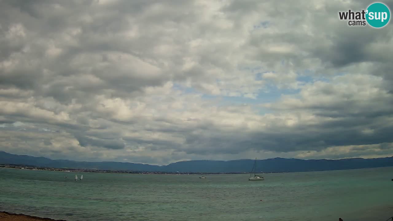 Webcam Cagliari Windsurf Club – Playa del Poetto en directo