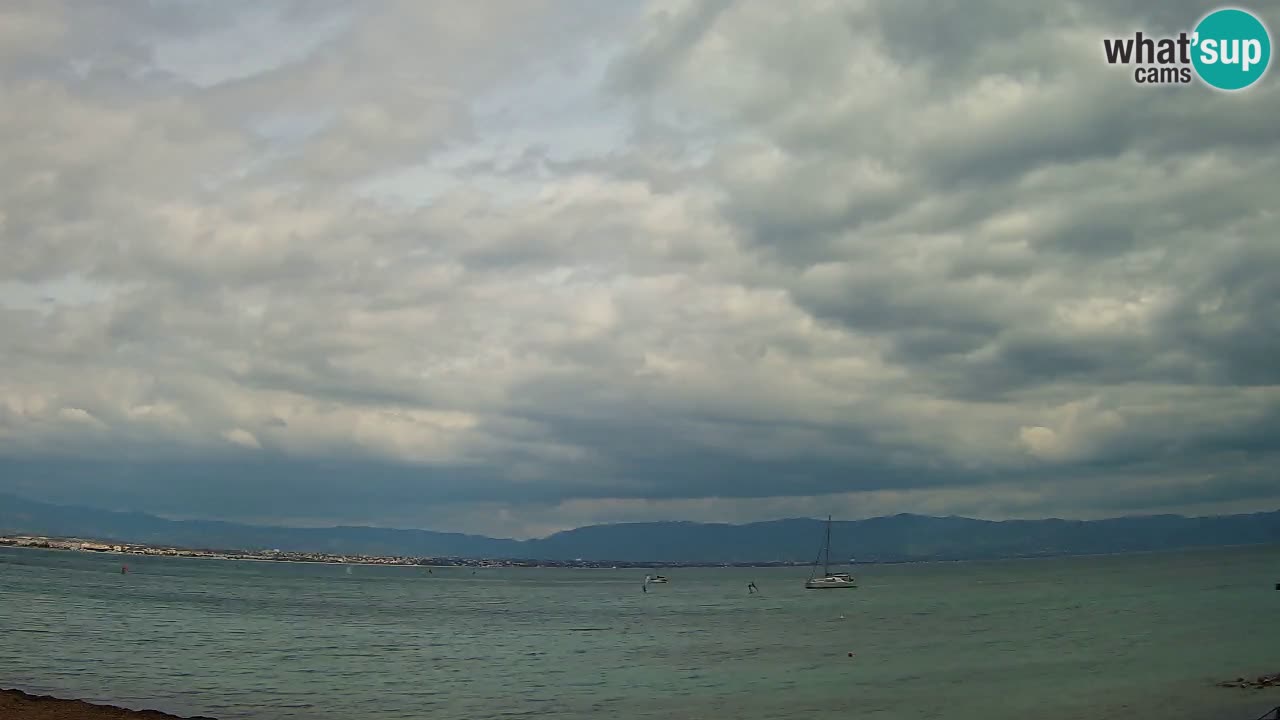 Web kamera Cagliari Windsurf Club – Poetto plaža uživo