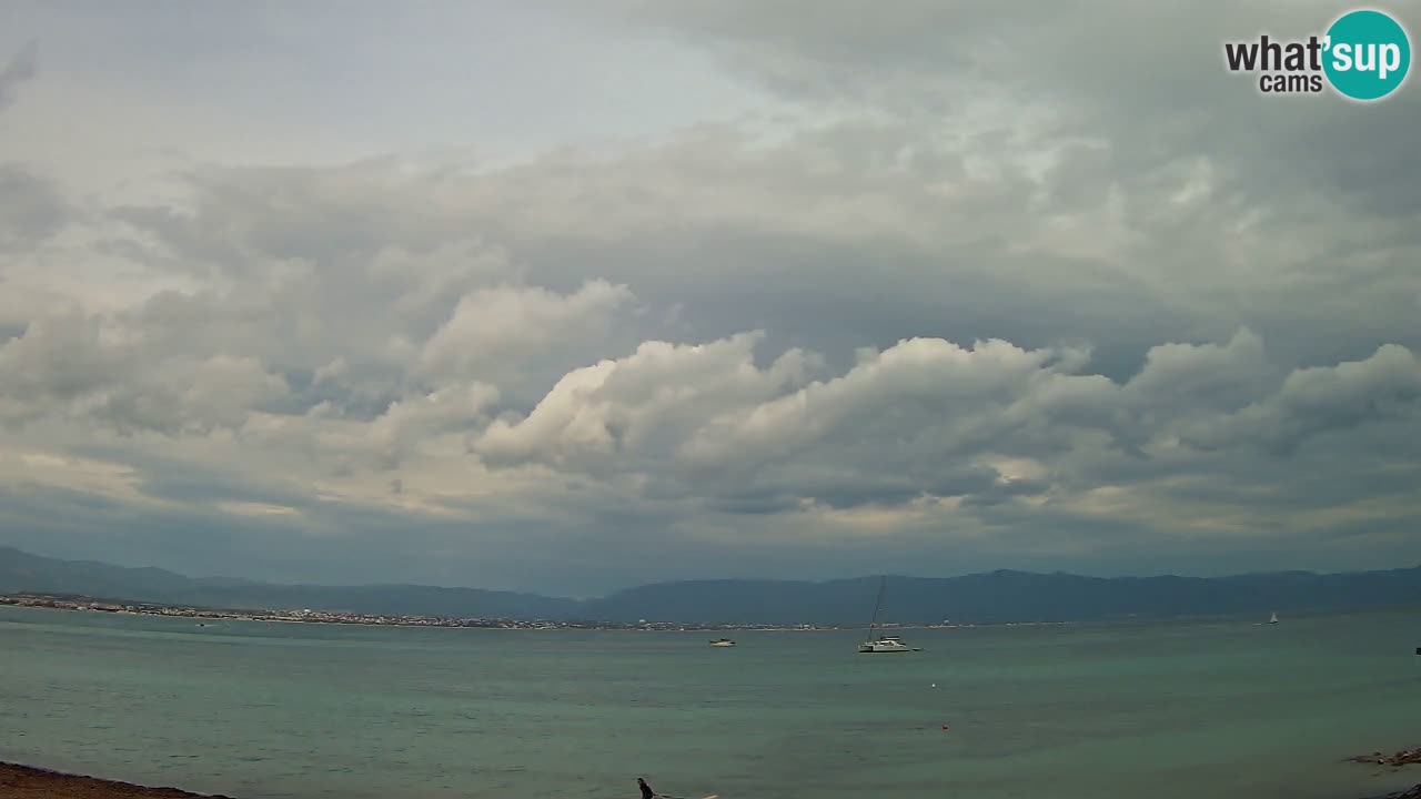 Spletna kamera Cagliari Windsurf Club – Pogled v živo s plaže Poetto