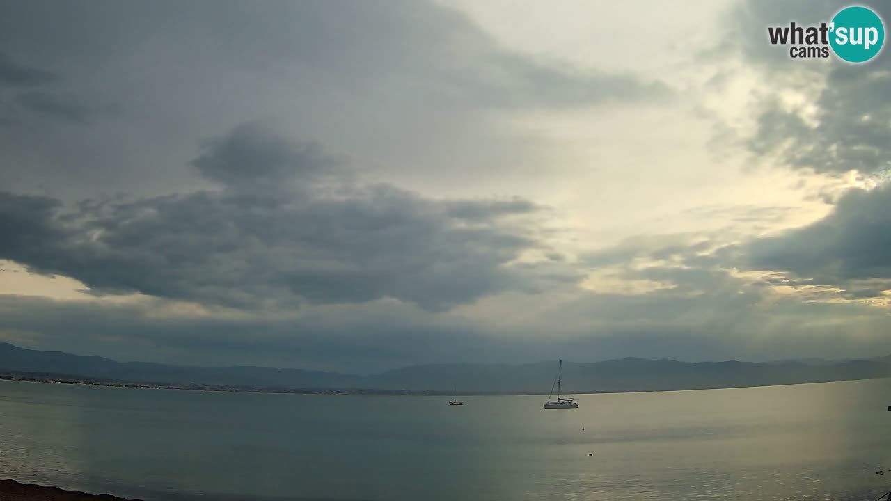 Webcam Cagliari Windsurf Club – Playa del Poetto en directo