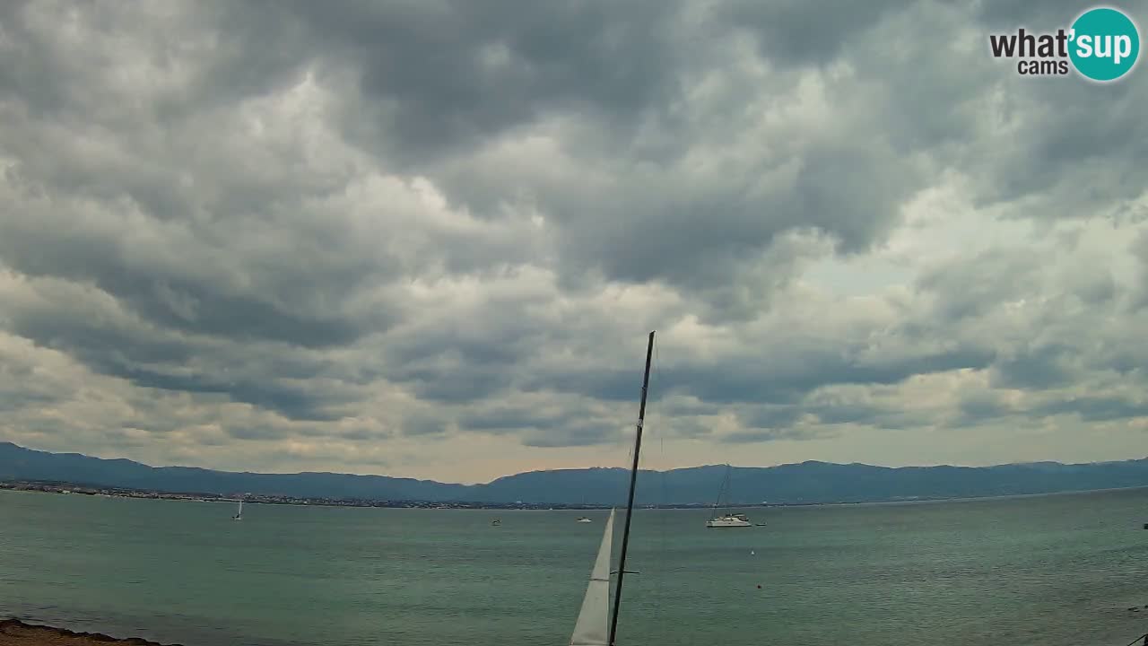 Web kamera Cagliari Windsurf Club – Poetto plaža uživo