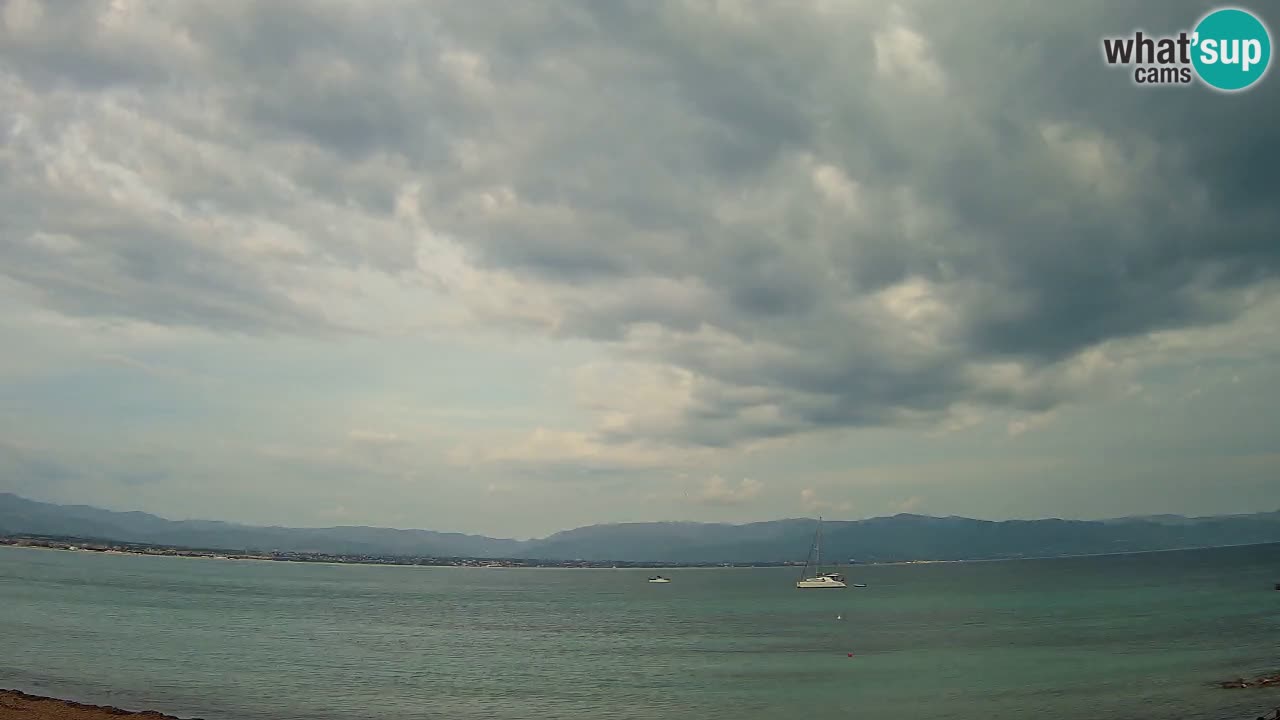 Spletna kamera Cagliari Windsurf Club – Pogled v živo s plaže Poetto
