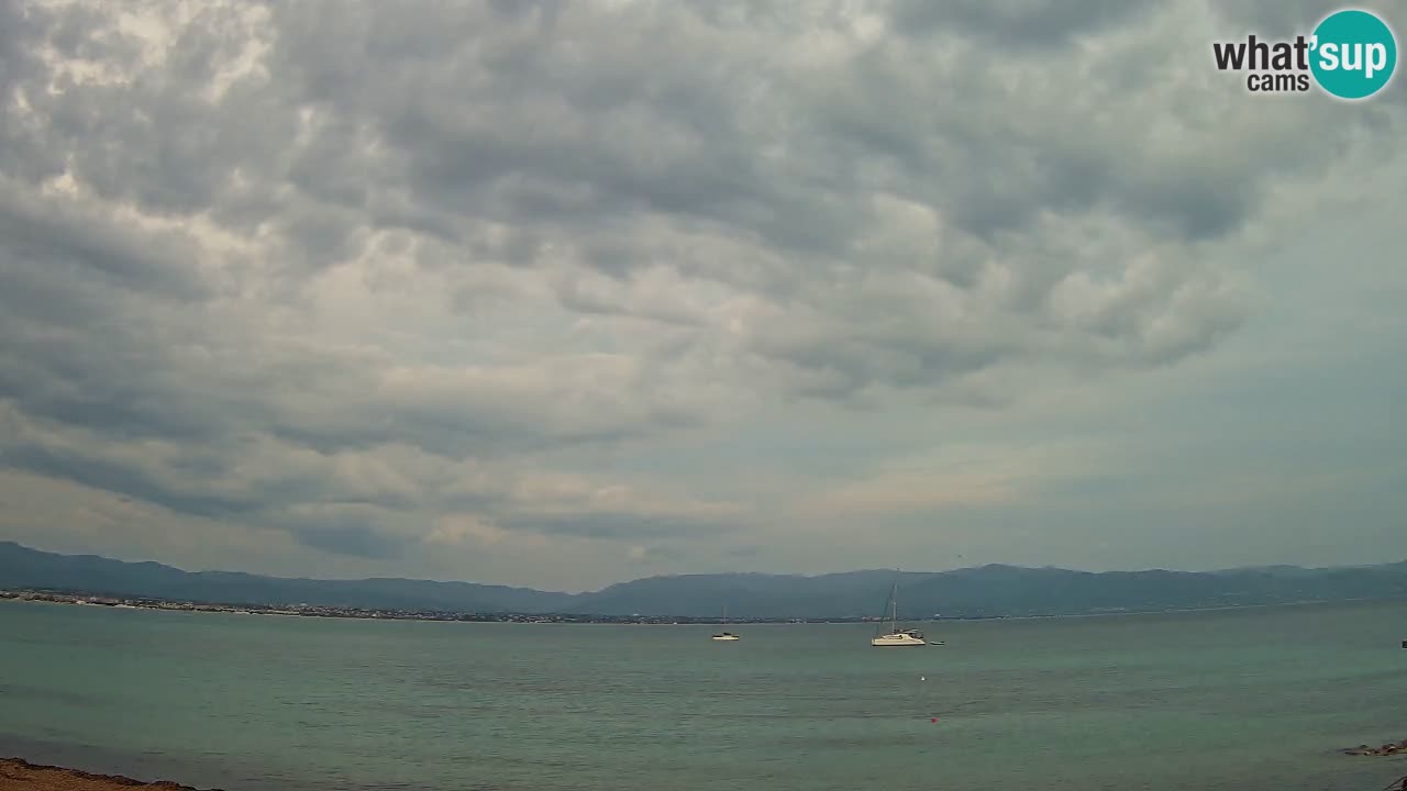 Webcam Cagliari Windsurf Club – Playa del Poetto en directo