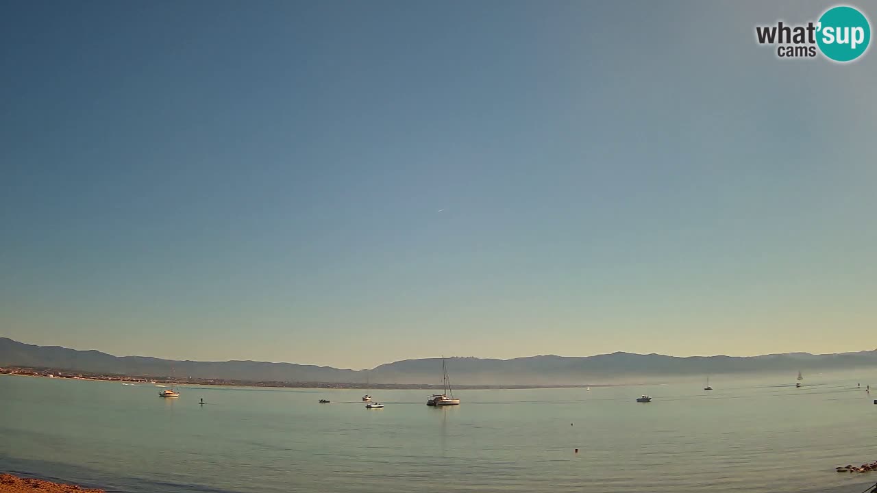 Spletna kamera Cagliari Windsurf Club – Pogled v živo s plaže Poetto