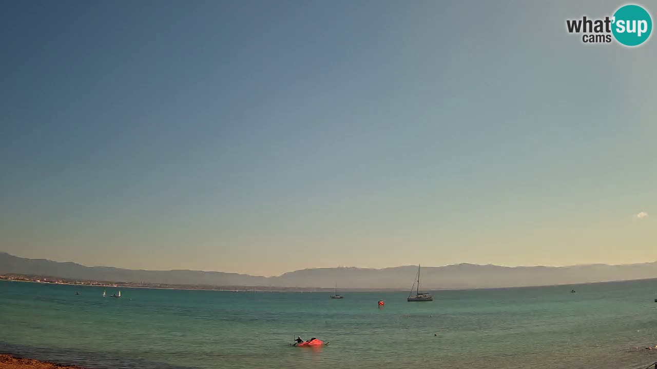 Web kamera Cagliari Windsurf Club – Poetto plaža uživo