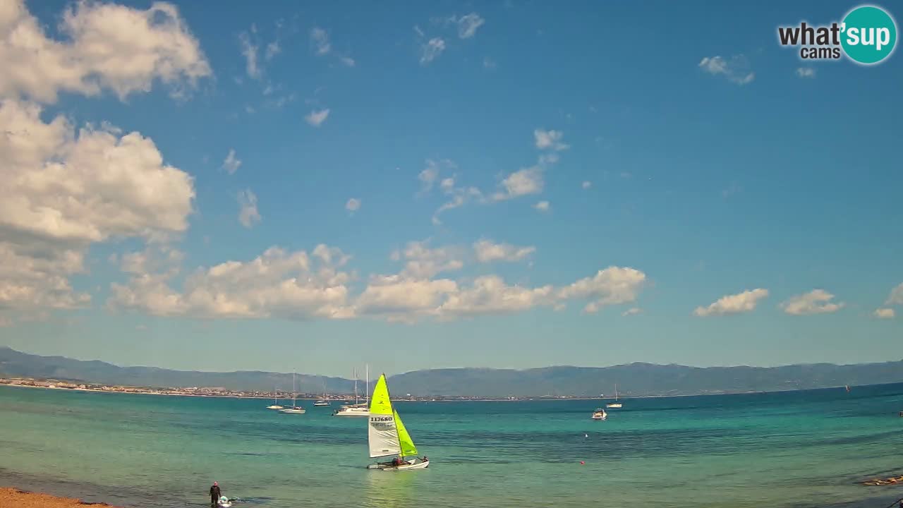 Webcam Cagliari Windsurf Club – Playa del Poetto en directo