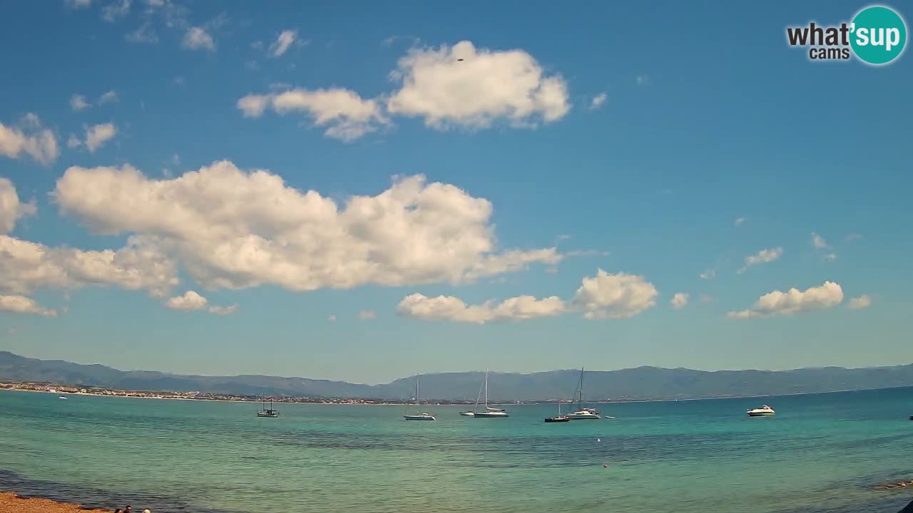 Spletna kamera Cagliari Windsurf Club – Pogled v živo s plaže Poetto