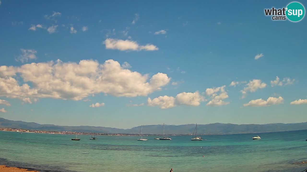 Spletna kamera Cagliari Windsurf Club – Pogled v živo s plaže Poetto