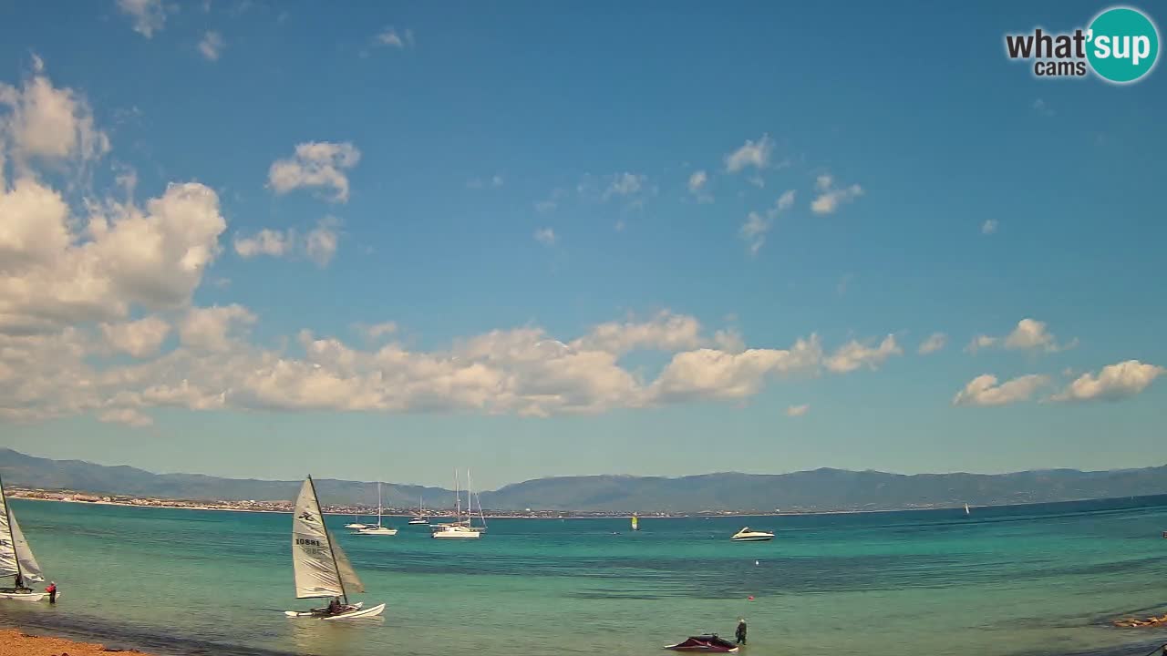 Webcam Cagliari Windsurf Club – Playa del Poetto en directo