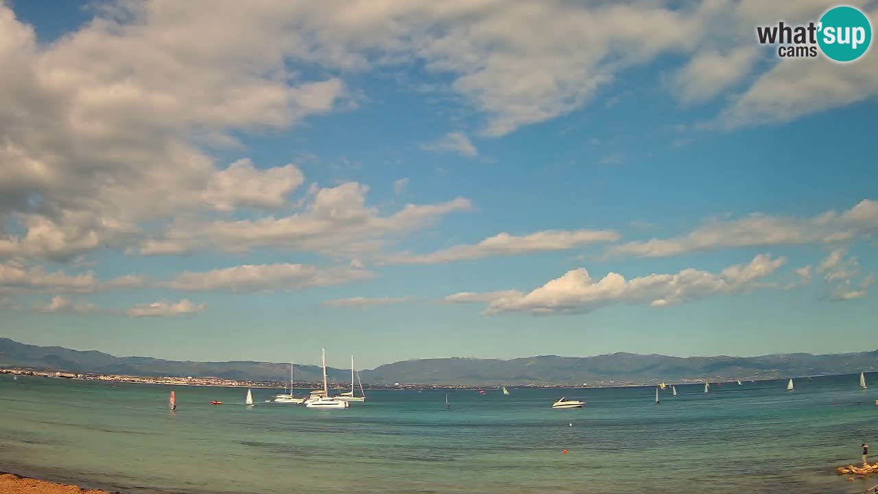 Web kamera Cagliari Windsurf Club – Poetto plaža uživo