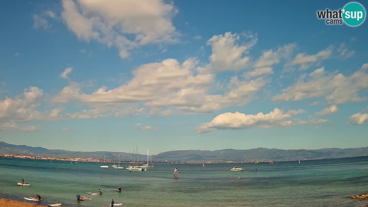 Webcam Cagliari Windsurf Club – Playa del Poetto en directo