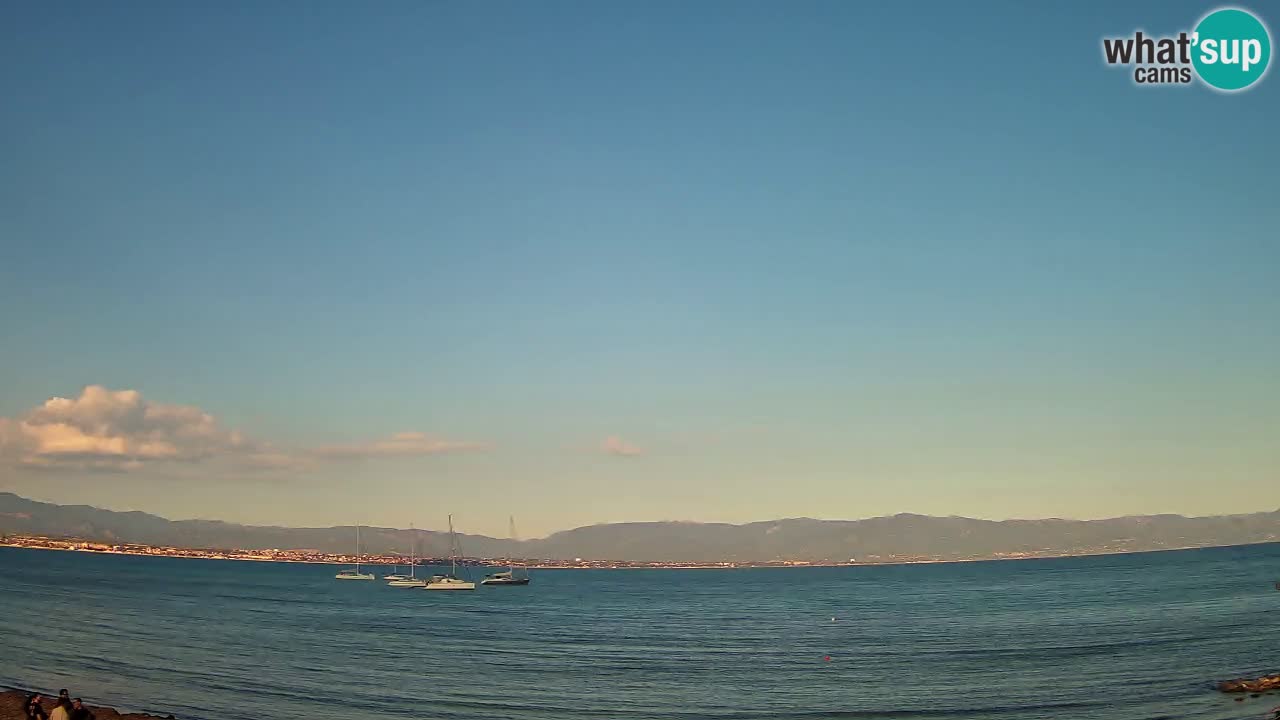 Webcam Cagliari Windsurf Club – Plage du Poetto en direct