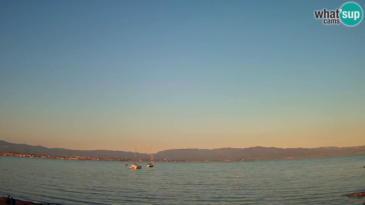 Webcam Cagliari Windsurf Club – Playa del Poetto en directo