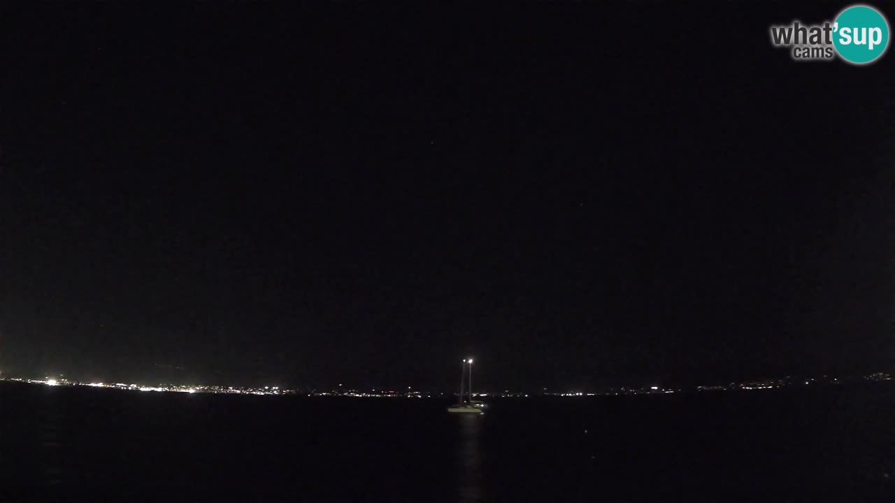 Spletna kamera Cagliari Windsurf Club – Pogled v živo s plaže Poetto