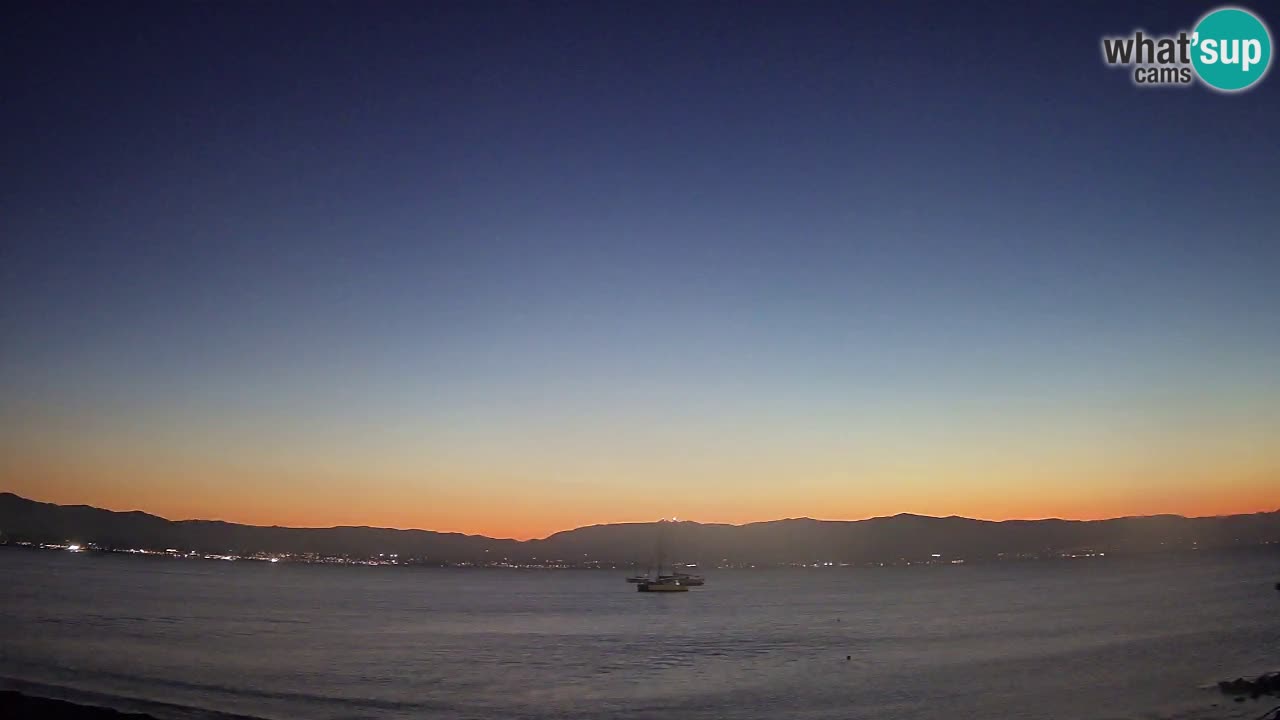 Webcam Cagliari Windsurf Club – Plage du Poetto en direct