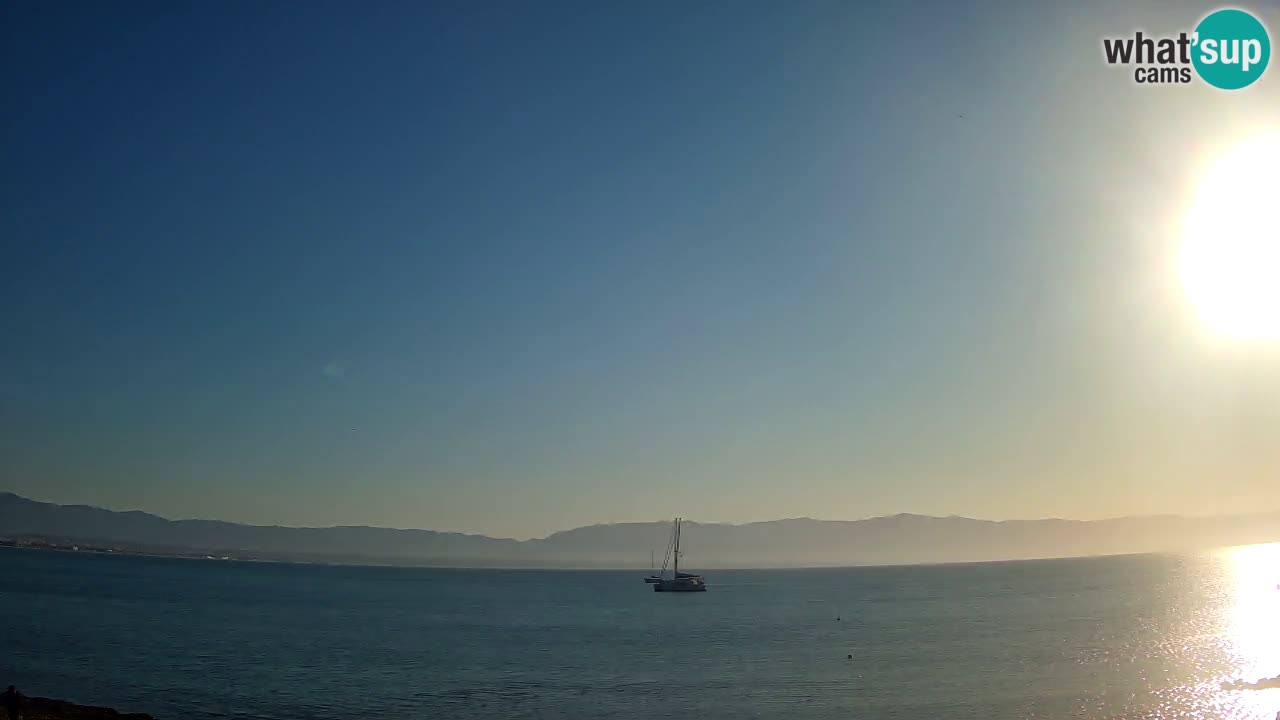 Spletna kamera Cagliari Windsurf Club – Pogled v živo s plaže Poetto