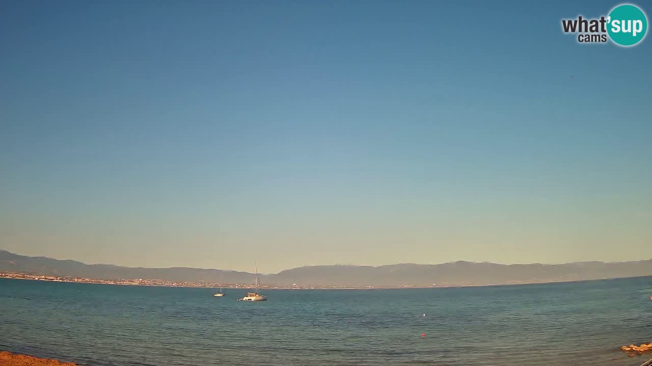 Spletna kamera Cagliari Windsurf Club – Pogled v živo s plaže Poetto