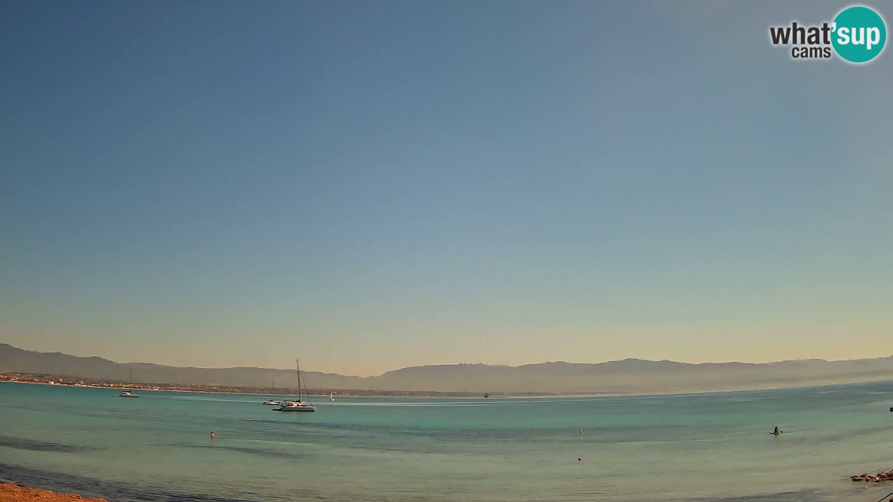 Spletna kamera Cagliari Windsurf Club – Pogled v živo s plaže Poetto