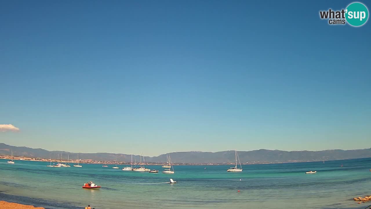 Spletna kamera Cagliari Windsurf Club – Pogled v živo s plaže Poetto