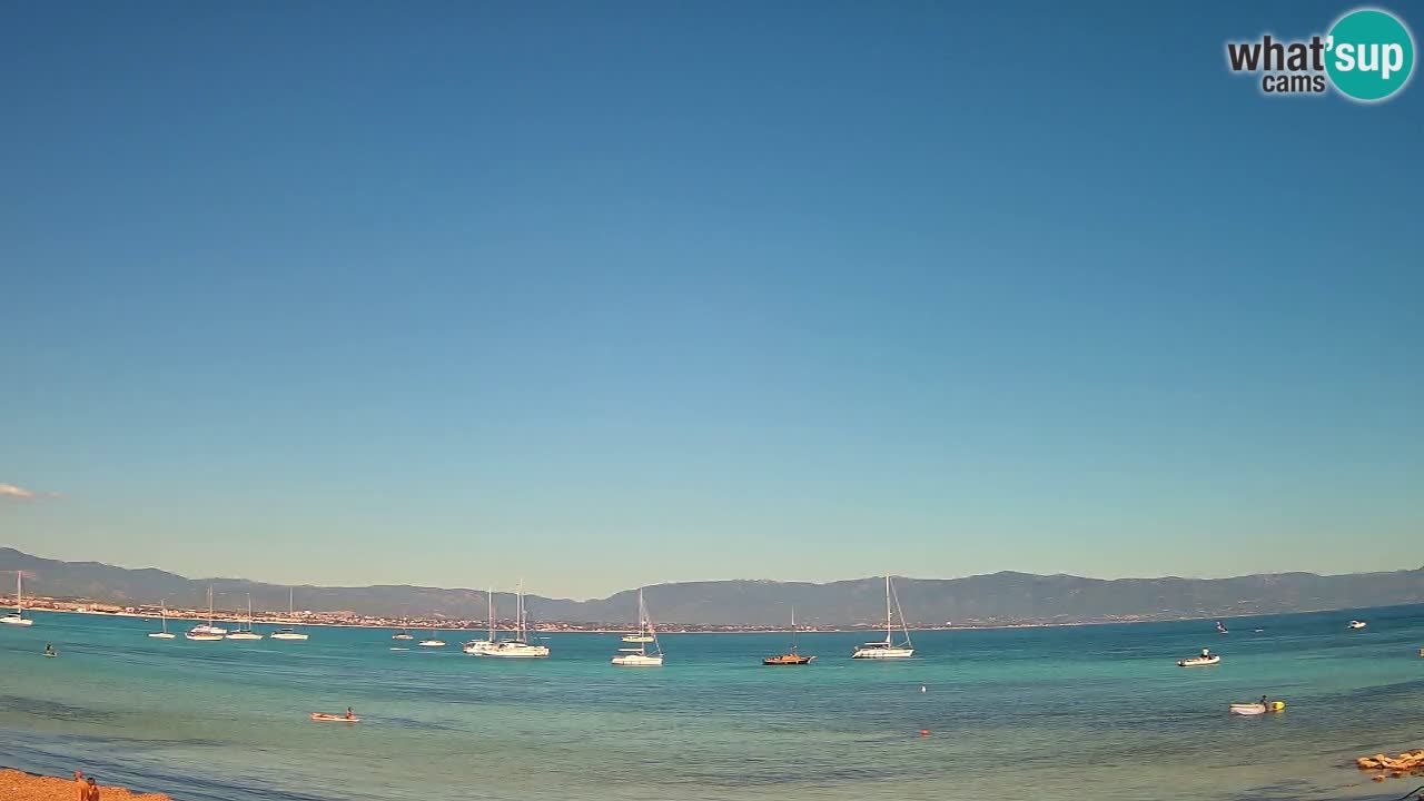Spletna kamera Cagliari Windsurf Club – Pogled v živo s plaže Poetto