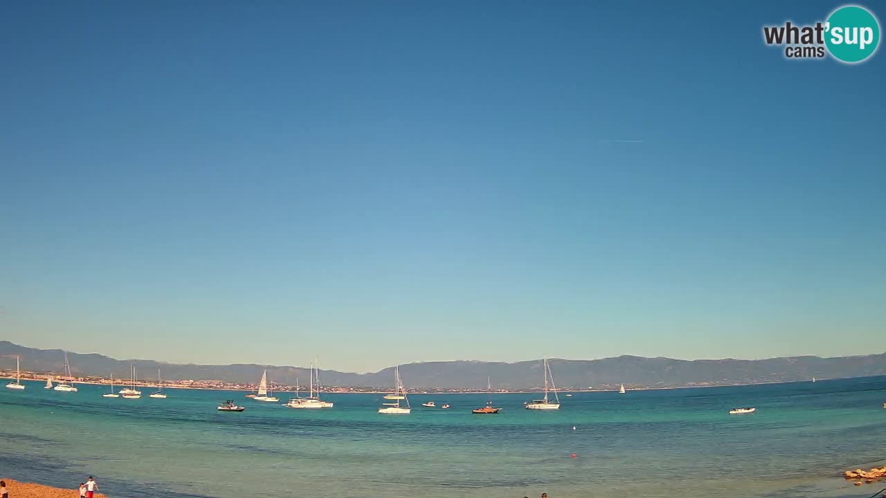 Webcam Cagliari Windsurf Club – Playa del Poetto en directo