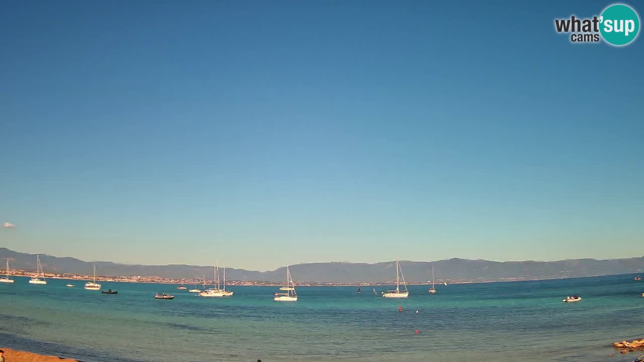 Spletna kamera Cagliari Windsurf Club – Pogled v živo s plaže Poetto