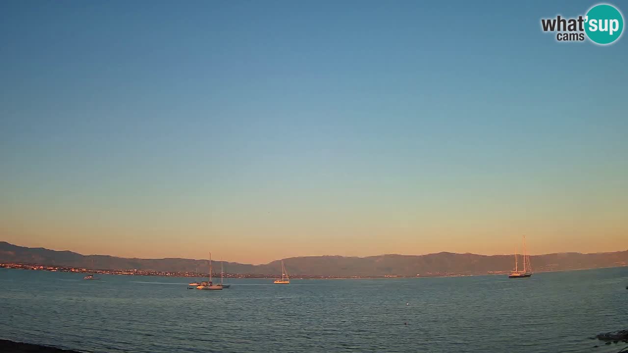 Web kamera Cagliari Windsurf Club – Poetto plaža uživo