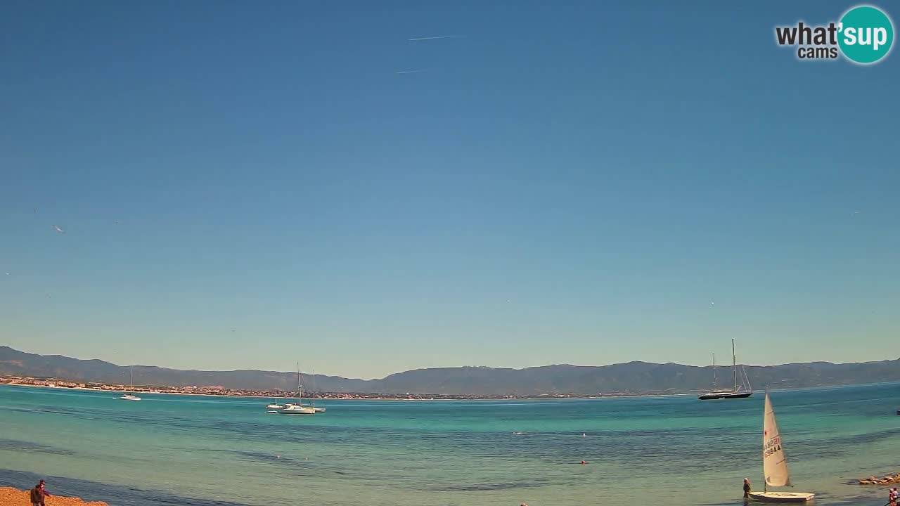 Webcam Cagliari Windsurf Club – Playa del Poetto en directo